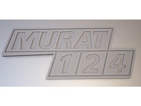 tofas murat 124 logotipo a indústria automotiva 3d print model - Mito3D