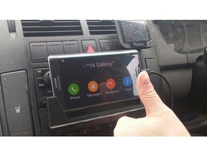 galaxy note edge car cd holder mobile phone 3d print model - Mito3D