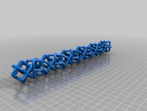 cube chain art 3d print model - Mito3D
