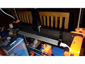 prusa i3 mk2 haribo 3030 frame mounted led light bracket's 3d printer accessories 3d print model - Mito3D