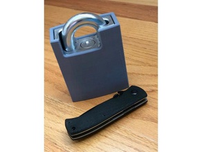 abloy 342 362 padlock protective lock cover tools bike 3d print model - Mito3D