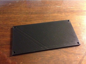 switch plate without holes 3d print model - Mito3D