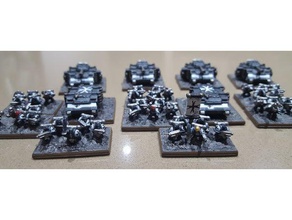epic scale astartes tactical proxy - low poly games 40k 6mm armageddon epic40k miniatures tabletop warhammer 3d print model - Mito3D