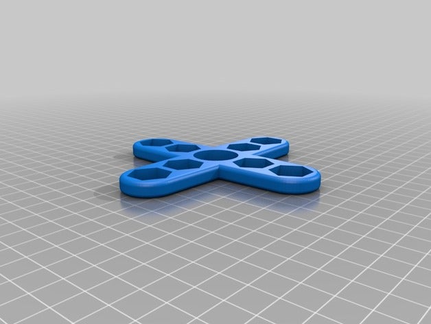 4 ray M12 somun fidget spinner mekanik oyuncaklar özelleştirilmiş 3D print model - Mito3D