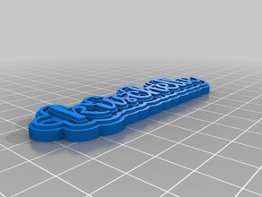 krischelle3 keychains customized 3d print model - Mito3D