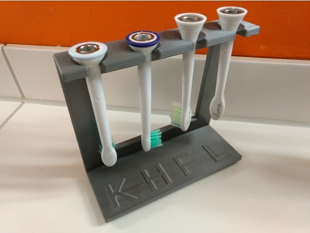 cepillo de dientes stand philips sonicare cuarto baño titular 3D print model - Mito3D