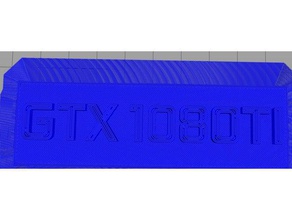 gtx 1080ti logotipo da fe ek waterblock computador 3d print model - Mito3D