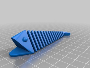 long moving fish toys & games customized 3d print model - Mito3D