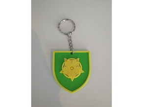 game thrones - tyrell crest keychain signs & logos game thrones keychain tyrell
