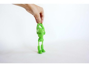 ankly Roboter - 3d-Druck zusammengestellt Modell-Roboter artikuliert Montage komplett montiert Gelenk voll bewegliche Marionette in der Robotik Spielzeug 3d print model - Mito3D