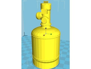 kidde fm200 novec1230 clean agent fire suppression system 5l cylinder 3d print model - Mito3D