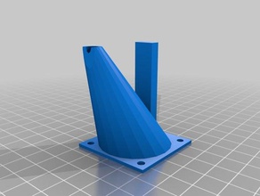 la mia su misura completamente ventilatore verticale del condotto Stampante 3d estrusori 3d print model - Mito3D