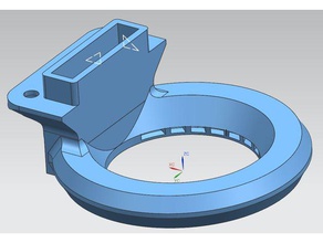 anycubic delta vortex fan shroud 3d printer accessories kossel 3d print model - Mito3D