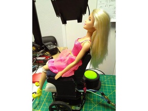 cadeira do poder adafruit robô kit barbie em tamanho normal brinquedos & games 3d print model - Mito3D