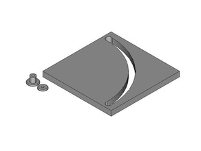 5 point angled slide parts 3d print model - Mito3D