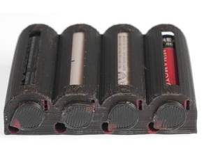 aa-Halter-Kasten-Indikator berechnen - Elektronik aa-Batterie aa-Batterie-Halter Batterie Kennzeichen 3d print model - Mito3D