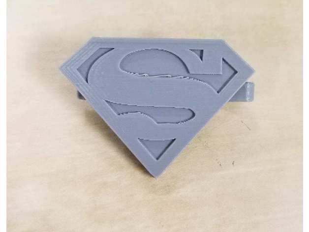 superman tie clip os acessórios batman clipe dcu a moda herói marvel suave super-herói laço 3D print model - Mito3D