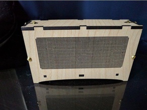 de madera una sola pov hielo tubo reloj del recinto diy lasercut 3d print model - Mito3D