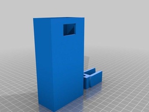 tv-Fernbedienung-Halter modularen Haken Container Schreibtisch mount remote-Halterung tv-Fernbedienung 3d print model - Mito3D