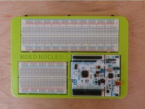 mbed nucleo breadboard l'elettronica hardware embedded fusion360 fusion 360 3d print model - Mito3D