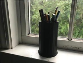 lápis objeto vaso recipientes recipiente marcador de titular copa do porta-lápis armazenamento 3d print model - Mito3D