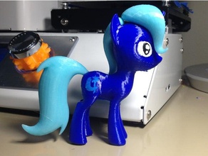 trixie mlp animaux scm modèle de poney 3d print model - Mito3D