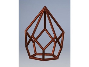 fünfseitig latice Skulpturen Kunst Dekoration geometrische 3d print model - Mito3D
