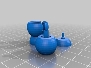 x-wing popcorn joint small base games 3d print model - Mito3D