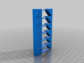 my customized test tower - abs 220-245 3d printing tests 3d print model - Mito3D