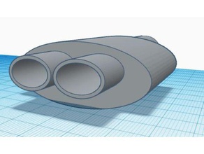 de escape La impresión en 3d 1 10 fundido a presión la deriva el control radio 3d print model - Mito3D