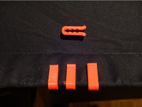 Stoff-clip hobby 550 cord clip clips Kleidung clothespeg Kleiderbügel Linie wäscheklammer pin Stoff paracord Nähen Näh-Hilfe Näh-kit 3d print model - Mito3D