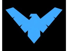 nightwing logo props 3d print model - Mito3D