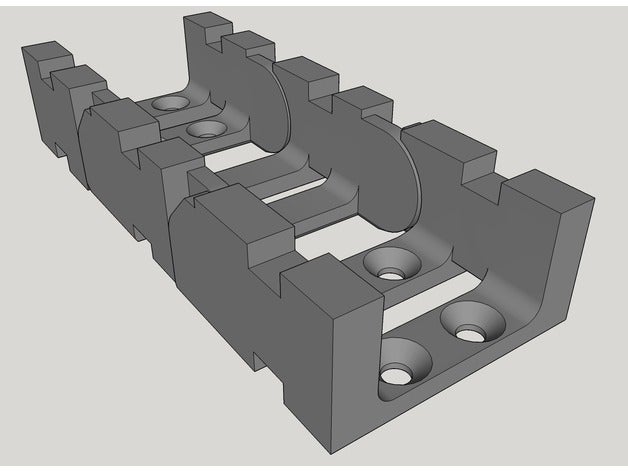 catena portacavi parti cavo di guida cnc macchina router 3D print model - Mito3D