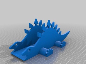 meu personalizados stegosaurus guardanapo titular cozinha e sala de jantar personalizado 3d print model - Mito3D