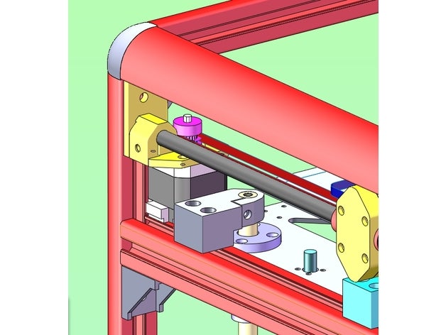 z axis 12mm 3d printer parts hypercube evolution 3D print model - Mito3D