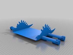 my customized stegosaurus napkin holder kitchen & dining 3d print model - Mito3D