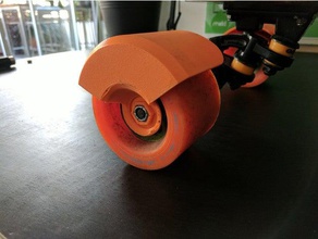 electric skateboard wheel guard mud diy evolve gt 3d print model - Mito3D