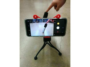 galaxy s8+ tripod phone stand charging dock case 3d printing samsung 3d print model - Mito3D