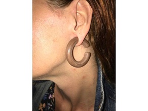 10 mm anillo de oído aretes 10mm perforación las orejas arete la joyería espiral 3d print model - Mito3D