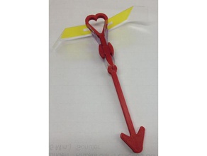 slingshot helicopter flying arrow heart playsets 3d print model - Mito3D