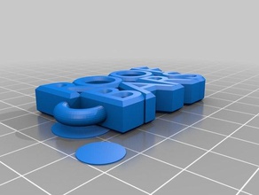 portachiavi barre del tetto di blocco automotive key fob 3d print model - Mito3D