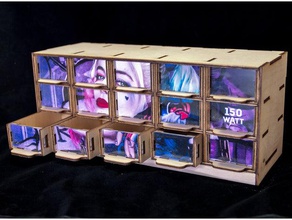 piccole scatole di immagazzinaggio il fai da te box caselle lasercut taglio laser archiviazione scatola stoccaggio 3d print model - Mito3D