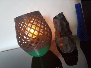 lâmpada de mesa lattice estilo não suporta necessário decoração 3d print model - Mito3D