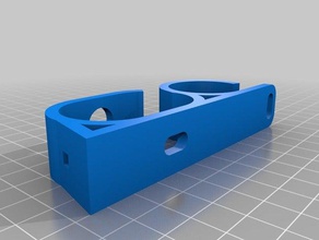 montaggio a parete cavo doppio gancio forniture di famiglia 3d print model - Mito3D
