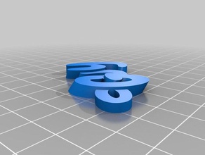 özelleştirilmiş iamburny benim v2 metin - isim Anahtarlık keyfob 3d print model - Mito3D