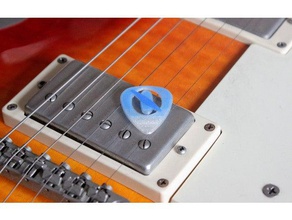 qotsa guitar pick music 3d print model - Mito3D