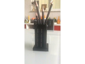 tardis pencil case 3d printing doctor 3d print model - Mito3D
