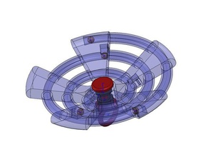 helix spiner gadgets 3d print model - Mito3D