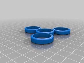 608 fidget spinner de la plantilla La impresión en 3d 3d print model - Mito3D