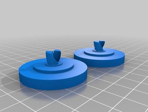 trucco fidget spinner 2 tappi La stampa 3d 3d print model - Mito3D